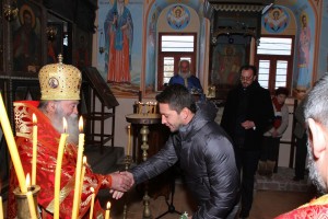 Ловчанският митрополит Гавриил и г-н Иван Вутов, Изпълнителен директор на Геотрейдинг АД